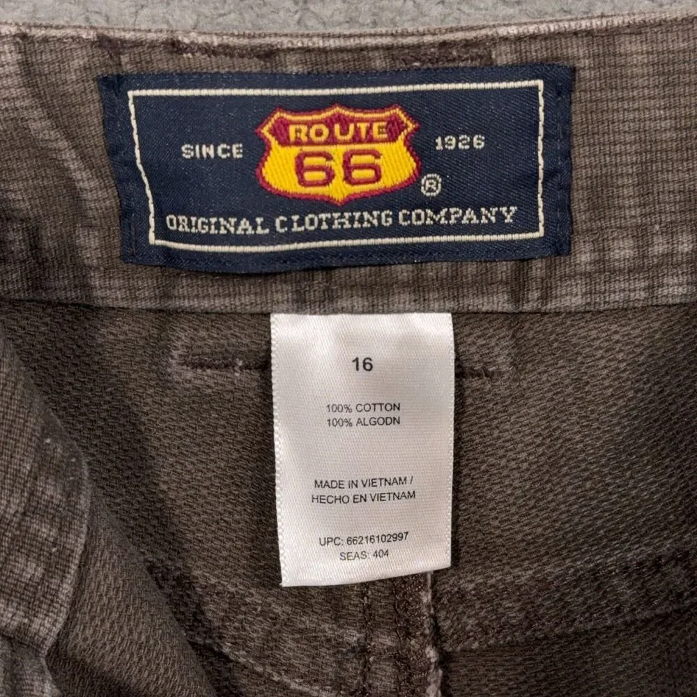 Route 66 Women's Size 16 Pants Lot 2 Pair Khaki Brown Straight Leg Cotton Casual - Picture 15 of 16